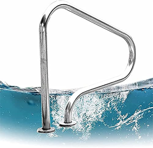 TQVLNMCR Main Courante de Piscine Balustrade de Piscine En Acier Inoxydable 304 Avec Base À Montage Rapide Main Courante de Sécurité Pour Piscine Main Courante de Piscine À Haute Charge/Épaisseur 1M