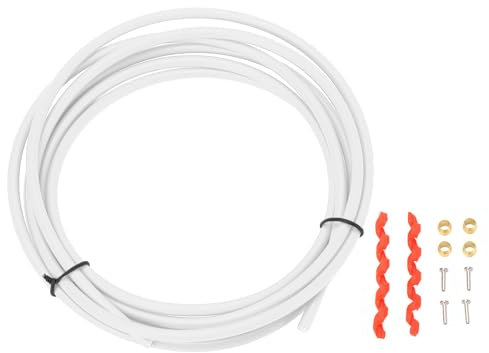 Kit Tubo Flessibile Idraulico per Freno a Disco Kit Tubo Freno per Bicicletta ad Alta Resistenza e Kit Inserti di Collegamento per Accessorio Bici da Strada MTB (Bianco)