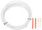 Kit Tubo Flessibile Idraulico per Freno a Disco Kit Tubo Freno per Bicicletta ad Alta Resistenza e Kit Inserti di Collegamento per Accessorio Bici da Strada MTB (Bianco)