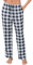 Lovasy Pantaloni del Pigiama Donna in Pile Lunghi Morbidi e Caldo Pantaloni da Notte con Tasche per Casa Casual,B Nero e bianco,M