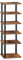 HOOBRO Schuhregal, 6-lagiges Eckschuhregal, schmales Schuhablage, Schuhschrank, Schuhständer, Flur, Schlafzimmer, Dunkelbraun-Schwarz EBF21XJ01