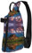 Unisex Sling-Rucksack, Umhängetasche, Schultertasche, Reisetasche, Tagesrucksack, Sport, Brusttasche, Nationalpark, One size