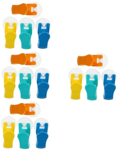 IMIKEYA 1 Set Clip Di Ventosa Clip Di Asciugamano Con Ventosa Portasciugamani Da Bagno Ganci Per Asciugamani Da Bagno Supporto A Morsetto A Ventosa Pinze Per Tenere Asciugamani In Plastica 4 Pezzi