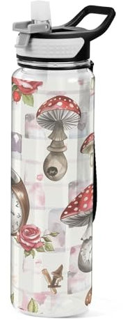 Gourde de sport transparente en Tritan sans BPA pour adultes, école, gym, voyage - 1 l