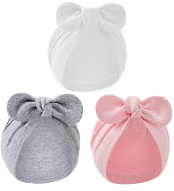 Durio Baumwolle Baby Mütze 0-24Monate Erstlingsmützen Neugeborene Mädchen Jungen Baby Beanie Newborn Mütze Mit Band