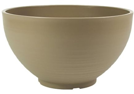 MagiDeal Gartenschale, Pflanzgefäß, schwimmender Blumentopf, Tafelaufsatz, einzigartiger Bonsai, Hydrokultur-Pflanztopf, Seerosen-Blumentopf für den Balkon, Erdiges Gelb, 30cm