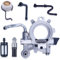 Mtanlo Pompe à Huile Filtre à Huile pour Stihl 044 MS440 MS360 MS361 Tronçonneuse, Pompe à Huile avec Engrenage à Vis Sans Fin Kit Filtre à Essence de Pièces, Remplace 1128 640 3205
