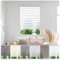 Zebra Day Night Roller Blinds - Made to Measure Day and Night Roller Window Blind with Light Filtering Privacy - Easy Fit Custom Roller Blind by Aprica (Colour White - Width 40cm Max - Drop 210cm)