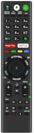 VINABTY RMF-TX300E Telecomando vocale sostituito Adatto per Sony TV KD-43XE8004 KD-43XE8005 KD-43XE8096 KD-43XE8396 KD-49XE8005 KD-49XE8077 KD-49XE8096 KD-49XE8396 KD-55XE8096 KD-65XE8505
