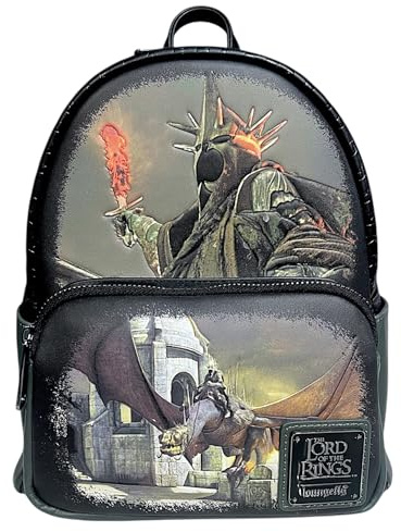 Loungefly Der Herr der Ringe Der Hexenkönig Nazgul Glow in the Dark Mini Rucksack, Schwarz, Mini, Mini-Rucksack