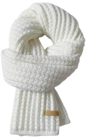 Generisch Damen Strickschal Herren Einfarbig Lange Schal Weiche Warm Winterschal Gestrickter Schal, 160 x 20 cm