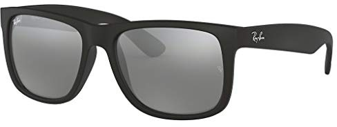 Ray-Ban Justin RB4165-622/6G-54 - Damen/Herren Sonnenbrille - Rubber Black