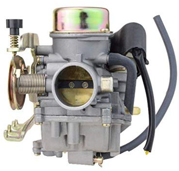GOOFIT CVK30 Carburateur Remplacement pour Linhai 260 Scooter Moteur ATV avec Chauffage électrique Carburateur N090-138