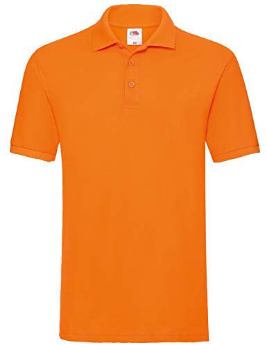 Fruit of the Loom Men's Premium Polo Shirt - Orange - Large