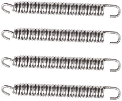 4X Ressorts d'échappement Motocyclette en Acier Inoxydable 70mm pour Tuyau de Liaison Silencieux Collecteur Chambre d'expansion