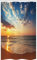 ABAKUHAUS Oceano Tenda da Doccia Stalla Mare Luna di miele di viaggio, Set per il Bagno in Tessuto con Ganci, 120 cm x 180 cm, Marrone Blu