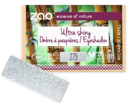 Zao Refill Rectangle Eyeshadow 279 Grey Diamond