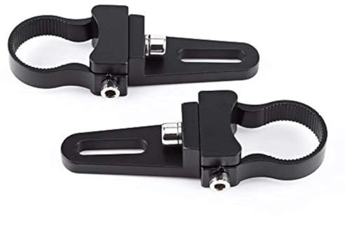 Pinces de Support de Montage, Support de Montage de Lumière Tube en Alliage Aluminium Pinces de Fixation du Support Colliers de Serrage pour Lampes de Travail(1.25inch)