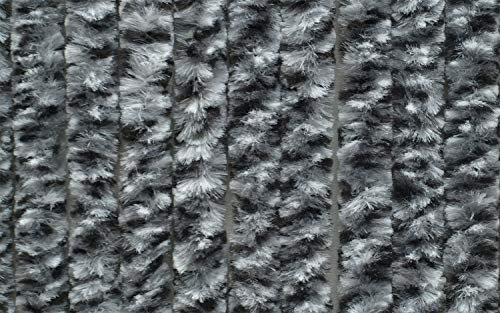 BERGER Blickdicht Flauschvorhang 185x56 cm | Chenille Türvorhang als Flauschvorhang Wohnwagen, Flauschvorhang Wohnmobil | Flauschvorhang Insektenschutz für Balkontür, Sichtschutz, Raumteiler