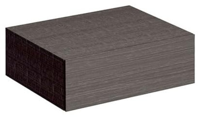 Geberit Xeno 2 Seitenschrank, 580x200x462mm, 1 Schublade, 500.507.43.1, Farbe: Sculturagrau/Melamin Holzstruktur