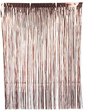 Christmas Decoration Angel Hair Tinsel Lametta Rose Gold Xmas Tree metallic