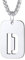 Bandmax Militärische Buchstabe D Dog Tag Kette hohl Initiale Anhänger Edelstahl Weizenkette 55+5cm verstellbar Modeschmuck Accessoire für Frauen Männer