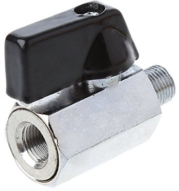 Ocobudbxw 1/8 Mini vanne à Boisseau sphérique en Laiton 1/8 BSP mâle à Femelle Bon scellé compresseur d'air Tuyau Accessoires soupape de Commande pour air Huile Eau