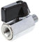 Ocobudbxw Mini-Kugelhahn aus Messing, 1/8 Zoll BSP-Stecker auf Buchse, Luft-/Öl-/Wasserregelventil, leicht, einfache Konstruktion, einfache Wartung