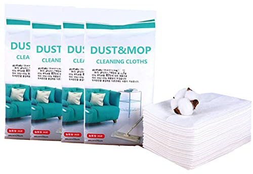 DADAWU Dry Floor Wipes,Dry Sweeping Cloths,Dust Cloths,Disposable Microfibre Electrostatic Floor Cloths,20x30cm,Pack of 120