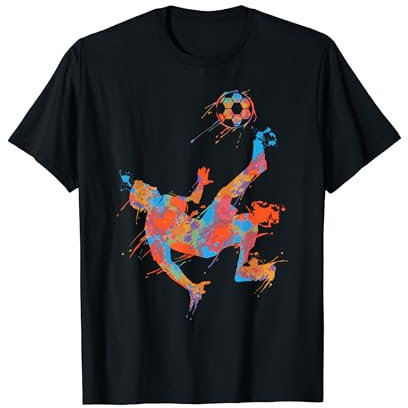 Foot Graphique Rétro Football Maillot Cadeau Footballeur T-Shirt