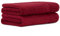 Luckytowel Saunahandtuch 2er Set Saunatuch XXL 80x200 cm groß aus 100% Baumwolle - 600g/m² Oeko-Tex Saunatücher-Set 2er Pack Rot