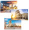 MISITU Kleine Puzzles 150 Teile Mini Puzzles für Erwachsene und Kinder (Kolosseum, Notre Dame de Paris, Gent in Belgien) 3er-Pack