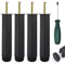 SHEPIN 4er-Set Bettfüße quadratischer Möbelfüße Bettbeine Stützbein für Bett Höhe 20 cm+2cm Verstellbar, Universal Tischbeine Stahlrohrfüße Kabinettbeine mit 4 Schrauben und 1 Schraubendreher(Typ C)
