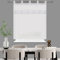 HOMEYA - Cortina Cocina Translúcida 140x140cm - Visillo Transparente Estampado para Ventana, Marco de Puerta - 1 Unidad