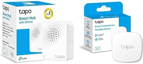 Tapo Détecteur de température et d'humidité connecté Tapo T310 avec Hub, durée de vie de la batterie de 1 an et plus, notification d'application instantanée