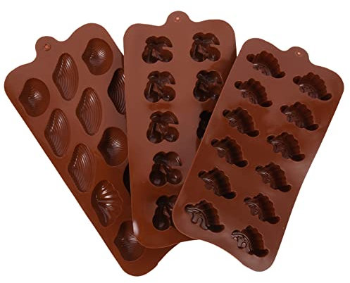 HEMOTON 3 Stück Schokoladenform Für Süßigkeiten Cortadores De Galletas Para Reposteria Dessertschalen Obst-Süßigkeitenformen Schokoladen-Silikonschalen Formen Für Heiße Schokolade