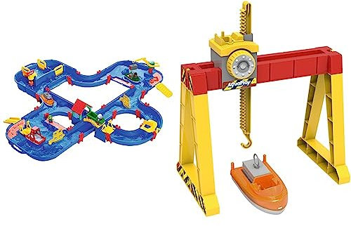 AquaPlay Big Spielwarenfabrik 1660 NGO 8700000124 - Container Crane Set - Erweiterungsset Wasserbahnen