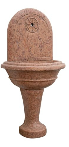 Biscottini Fontana da terra in marmo rosso di Verona Made in Italy