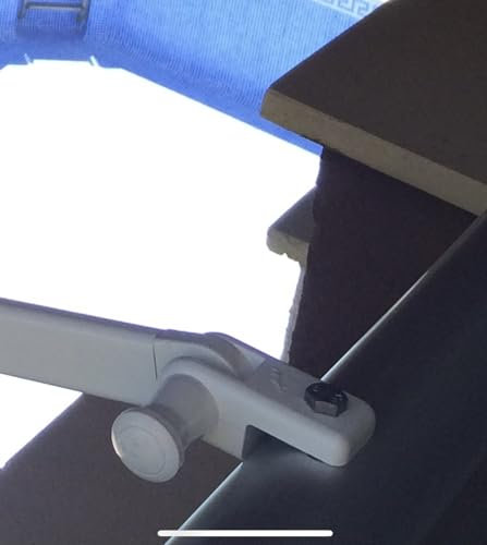 Juego Soporte Barandilla para Toldo Balcón con Tornillos (Blanco)