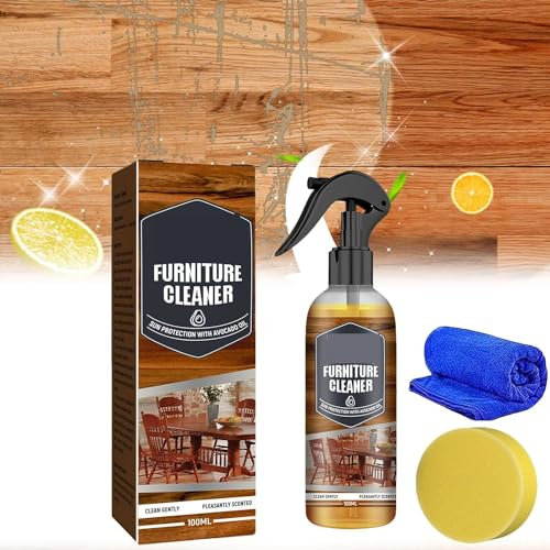 Natürliches Bienenwachsspray, Möbelreiniger, natürliches mikromolekularisiertes Bienenwachsspray, Möbelpolitur, für Möbel, Böden, Tische, Schränke zum Glänzen und Schützen (1 Stück)
