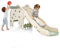 COSTWAY 4 en 1 Toboggan Enfant en Forme Éléphant avec Panier de Basketball, Toboggan Extérieur Intérieur en HDPE avec Ballon, Aire de Jeux pour Glisser & Grimper, Charge 50kg pour 18 Mois+(Vert)
