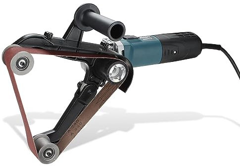 Ansobea Ponceuse à bande tubulaire 1300 W/220 V 700-3000 tr/min 6 vitesses pour meulage, forgeage, polissage