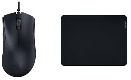 Razer DeathAdder V3 - Ergonomische Esports Maus & Gigantus V2 Medium - Weiches Gaming-Mauspad