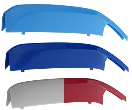 KUNIO 3PCS Frontgrill Einsatz Streifen Kühlergrill Zierleiste Passt für BMW 1er Sedan F52 2017 (9 Grills) Front Grille Stripes Standard Nierengitter Zubehör