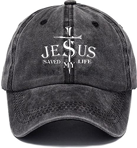 Tsffae Jesus Hat Mein Leben Gerettet, Baseballmütze, Christliche Baseballkappe, Gewaschene Baumwolle, Denim, Papa-mütze Für Männer Und Frauen