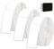 WEDAMOO 3 Rollen Wasserdicht Thermo Etikettenband, 12 x 40 mm Selbstklebendes Thermo Etiketten Papier, Wasserfeste Etiketten für D30/D32/D35/P11/P12/P15/HP1/HP3/HP4 (160 Etiketten/Rolle, Weiß)