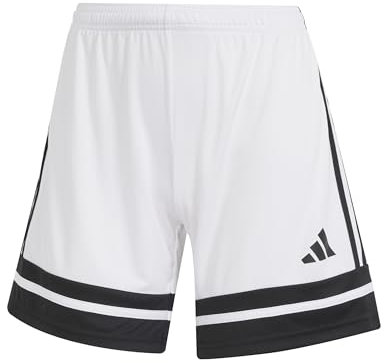 adidas Damen SQUADRA25 Short, White/Black, L