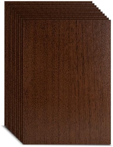 Creative Deco 10 x A4 MDF Tablero Madera Venge Marrón | 300 x 210 x 3 mm | Perfecto para Corte por Laser, CNC Router, Modelado, Calado, Bricolaje, Manualidades