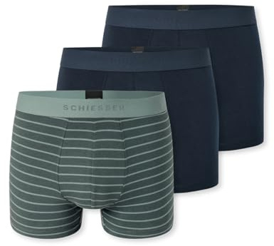 Schiesser Herren 3 Pack Boxershorts Bio Baumwolle Multipack - 95/5 Organic