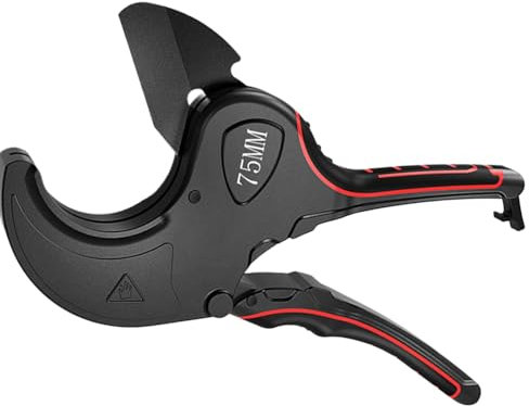 PVC-Rohrschneider, Kunststoff Rohr Abschneider, Rohr Schere, Rohrschneider Sanitär Rohrabschneider Rutschsichere Griffe Zum Schneiden Von PVC, CPVC, PE-X, PE Professioneller Rohrschneider